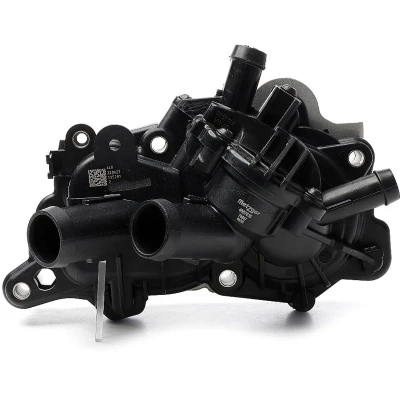 Abbildung von METZGER 4007035 Wasserpumpe mit Dichtung Thermostat mechanisch Gehäuse VOLKSWAGEN: Golf 7 Schrägheck, Polo V Jetta 4