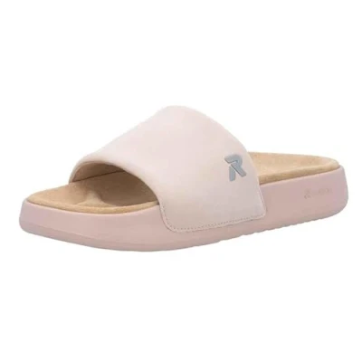 Abbildung von Rieker Damen Pantoletten W3250, Frauen Slipper,sommerclogs,Schlupfschuhe,schluepfschuhe,Slides,Slip ons,Backless Slipper,rosa (31),43 EU / 9 UK