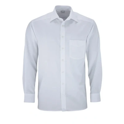 Abbildung von OLYMP Herren Oberhemd Langarm Luxor,Twill,Comfort fit,New Kent,Weiss 00,45