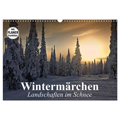 Abbildung von Wintermärchen. Landschaften im Schnee (Wandkalender 2025 DIN A3 quer), CALVENDO Monatskalender