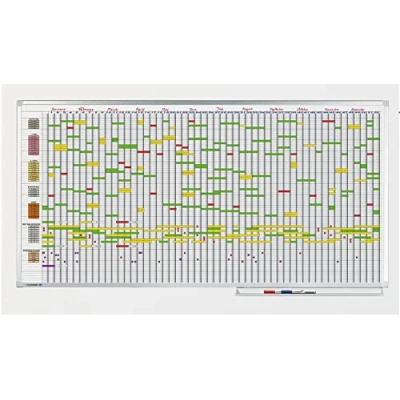 Abbildung von Legamaster 7 405000 Professional Jahresplaner mit Tage Woche, leichtes Whiteboard bedruckt Kalenderraster, emailliert, 100 x 200 cm
