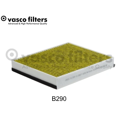 Abbildung von DAVID VASCO B290 Innenraumfilter Aktivkohlefilter mit Polyphenol 261 202 36 FORD: KUGA 2, FOCUS 3 Turnier, 3, VOLVO: V40 Schrägheck