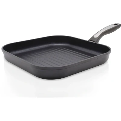 Abbildung von Krüger Steakpfanne &quot;Aluguss Grill DELTA, 28 x cm&quot;, Aluminiumguss, (1 tlg.), für Induktions Kochfelder geeignet