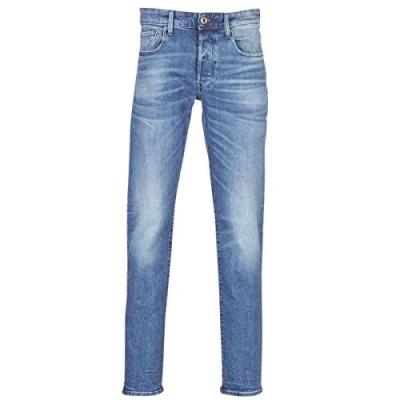 Abbildung von G Star 3301 Straight FIT Jeans Leg, Herren, Größe: 27x30, Azure stretch denim