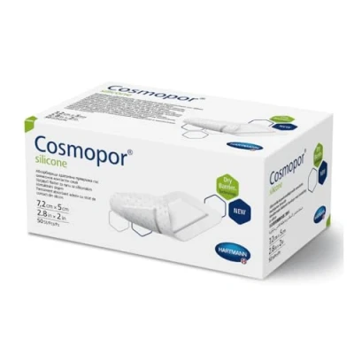 Abbildung von Cosmopor silicone Wundschnellverband 7,2 x 5 cm 50 St