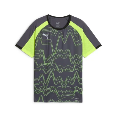 Abbildung von Puma individualLIGA Graphic Fußballtrikot Teenager Für Kinder Mit Print Galactic Gray/Yellow Alert Größe: 5 6Y