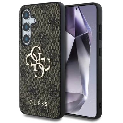 Abbildung von CG MOBILE Unter Lizenz Guess Hülle für S25 Plus braun Big 4G Logo Classic