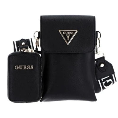Abbildung von Guess Latona FLAP CHIT CHAT Umhängetasche, Damen, Größe: One Size, Black