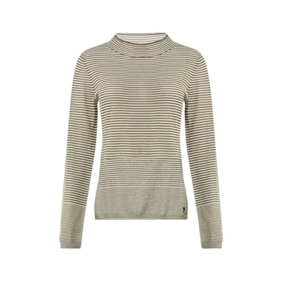 Abbildung von comma casual identity Strickpullover, Damen, Größe: 36, Helles olivgrün