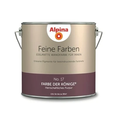 Abbildung von Alpina Wandfarbe Feine Farben No. 17 Farbe der Könige 2,5 L