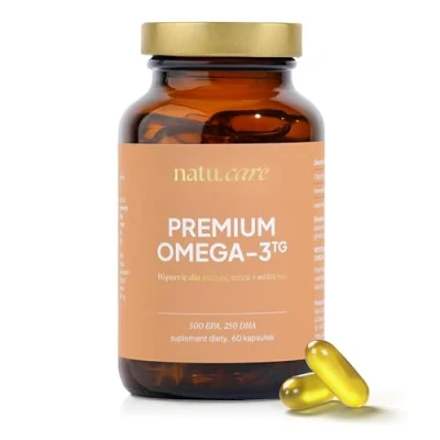 Abbildung von natu.care Premium Omega 3 60 Kapseln Hochdosiert Fettsäuren (EPA &amp; DHA) 750 mg Fischöl Triglycerid Form Bioverfügbarkeit Laborgeprüft aus Nachhaltigem Fischfang