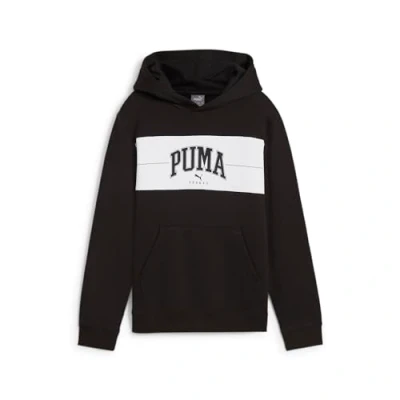 Abbildung von Puma Squad Hoodie Unisex Kapuzenpullover für Kinder, Größe: 164, Black