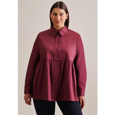 Abbildung von Seidensticker Schwarze ROSE Hemdbluse, Damen, Größe: 50, Red