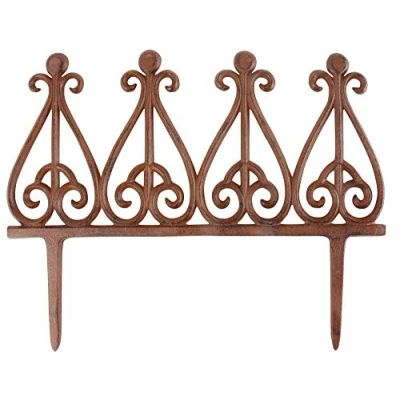 Abbildung von esschert design Beetbegrenzung, Set, Beetzaun Haken, Beet Abgrenzung mit Erdspieß
