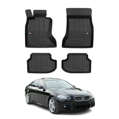 Abbildung von OMAC Gummi Fußmatten kompatibel mit BMW 5er F10 F11 2010 2017 Premium TPE Automatten 4tlg