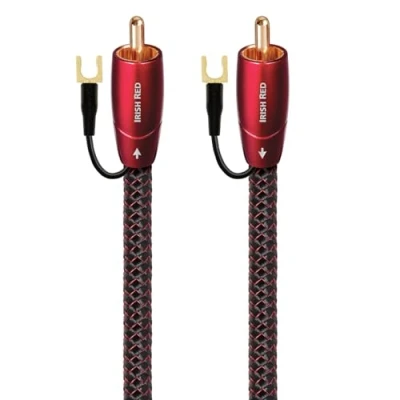 Abbildung von AudioQuest Irish Red Cinch Audiokabel, 2 m, Schwarz Audiokabel (RCA, RCA, Schwarz)