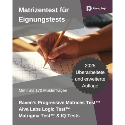 Abbildung von Übung zu progressiven Matrizentests: Vorbereitung für Raven&#039;s Progressive Matrices Test, Alva Labs Logic Matrigma Test und Mensa IQ Tests