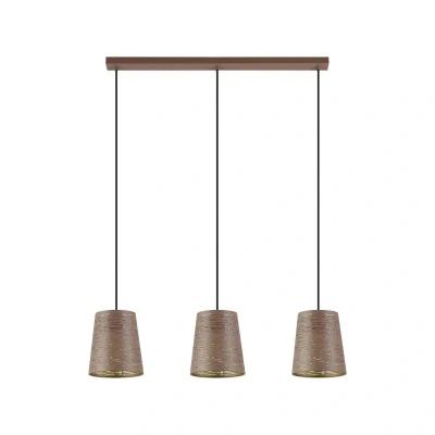 Abbildung von Eglo 99438 Hängeleuchte SEGEZIA Mokka, gold L:88 B:18 H:110cm dimmbar