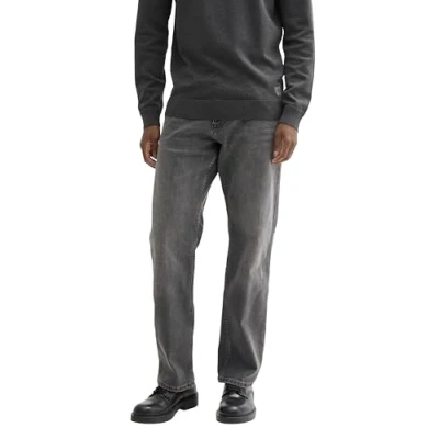 Abbildung von TOM TAILOR Herren Marvin Straight Jeans mit Thermolite® Funktion, 10210 Grey Denim, 36/36
