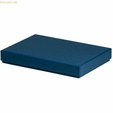 Abbildung von Rössler Papier 13521453901 Boxline Kartonage rechteckig, passend für DIN A5, Navy, 1 Stück