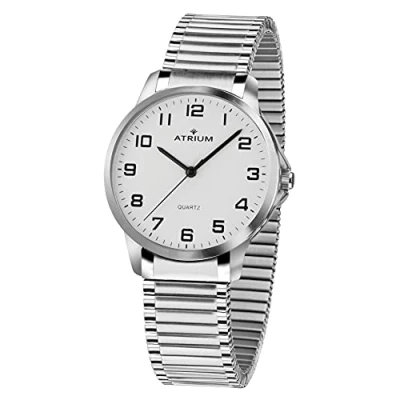 Abbildung von Atrium Quarzuhr, Armbanduhr, Herrenuhr, Flexband, Zugband