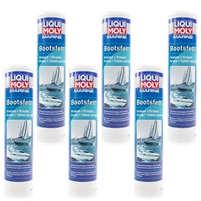 Abbildung von Bootsfett Boot Marine Fett Kartusche Schmierfett wasserfest LIQUI MOLY 25043 6x 400 g