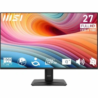 Abbildung von MSI Pro MP275 E2 Desktop Monitor 27 Zoll Full HD IPS Panel 1920 x 1080, randlos, 120 Hz, Augenfreundlich, Built in Speakers, Tilt Adjustable HDMI 2.0, DP (1.2a), D Sub (VGA)