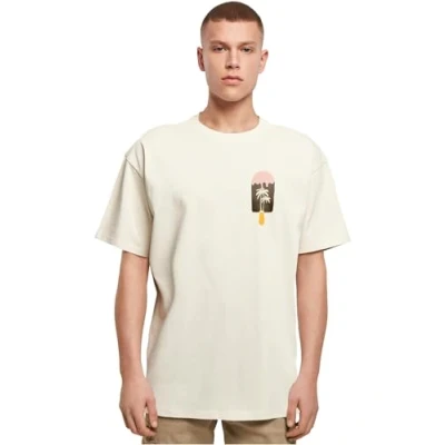 Abbildung von Merchcode Summer Icecream Heavy Oversize Tshirt print, Herren, Größe: Large, Sand