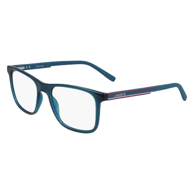 Abbildung von Brillen LACOSTE 41651 424 (424) TRANSPARENT BLUE 53/18/145 MALE