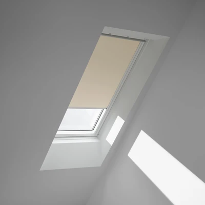 Abbildung von VELUX Verdunklungsrollo &quot;DKL MK08 1085SWL&quot;, verdunkelnd, Verdunkelung, ohne Bohren, in Führungsschienen, weiße Führungsschienen &amp; Griffleiste
