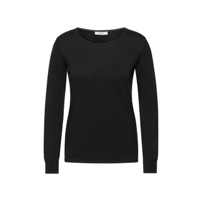 Abbildung von Cecil Rundhals Strickpullover, Damen, Größe: XS, Schwarz