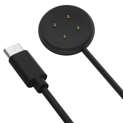 Abbildung von MoKo Ladegerät Kompatibel mit Google Pixel Watch 3/Pixel 2 Smartwatch, Magnetisches Ladestation 1M USB C Ladekabel Kabel für Fitbit Ace LTE/Versa 4/3/Sense 2/Sense, Schwarz