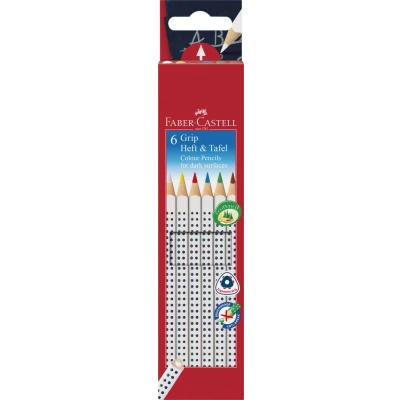 Abbildung von Faber Castell Kreidemarker 6 Kreidestifte Jumbo GRIP farbsortiert
