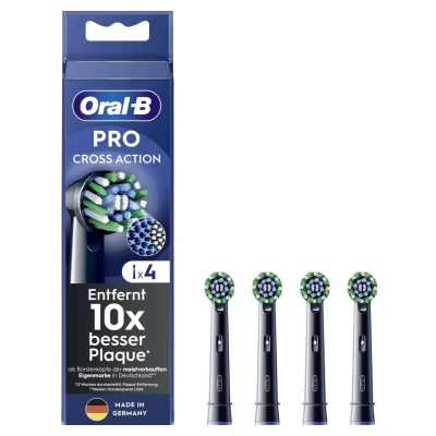 Abbildung von Oral B Aufsteckbürsten Pro CrossAction, X förmige Borsten
