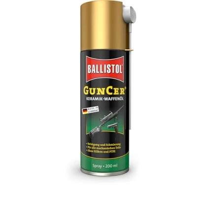 Abbildung von Ballistol Unisex Erwachsene Waffenpflege Guncer Waffenöl Spray Aerosoldose, Schwarz, 6 Stück