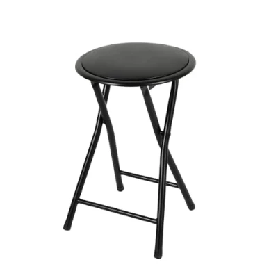 Abbildung von Urban living Klapphocker Klapp Hocker Küchenhocker Klappstuhl Sitzhocker (Schwarz)