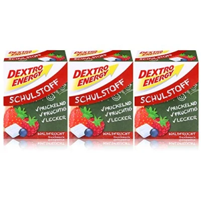 Abbildung von Dextro Energy Schulstoff Traubenzucker Waldfrucht Geschmack 50g (3er Pack)