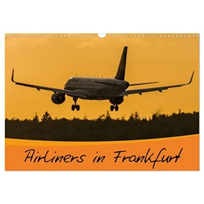 Abbildung von Airliners in Frankfurt (Wandkalender 2025 DIN A3 quer), CALVENDO Monatskalender