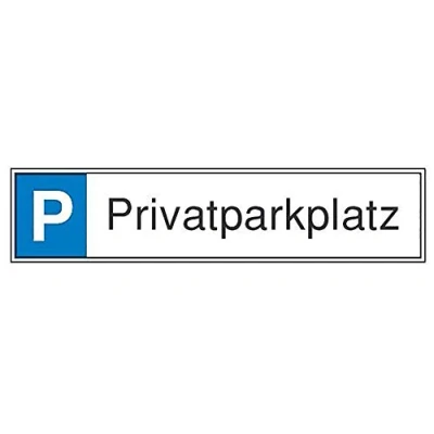 Abbildung von SafetyMarking® Hinweisschild P Privatparkplatz 52 cm x 11