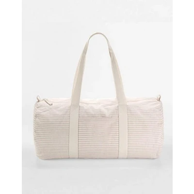 Abbildung von Westford Mill Sporttasche Striped Organic Cotton Barrel Bag