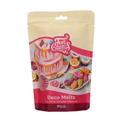Abbildung von FunCakes Deco Melts Rosa Tauchen, drippen, dippen und dekorieren! in der Mikrowelle schmelzen jede Form gießen, 250 g