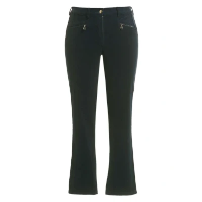 Abbildung von Ulla Popken Damen Cordhose Mony, teilelastischer Bund Hose, Marine, 32W / 32L