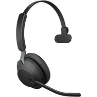 Abbildung von Jabra Evolve2 65 Wireless PC Headset With Charging Stand Noise Cancelling UC Certified Mono Headphones Long Lasting Battery USB A Bluetooth Adapter Black