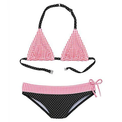 Abbildung von Buffalo Triangel Bikini, mit Mustermix aus Karo und Punkten