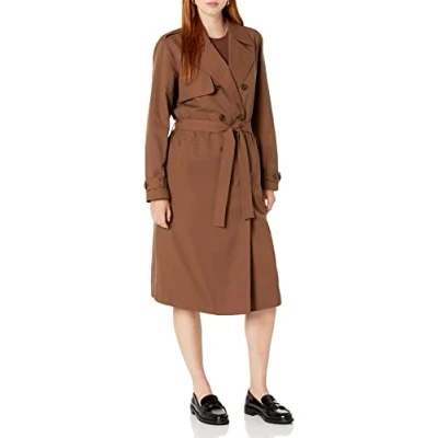 Abbildung von The Drop Damen Noa Trenchcoat, Kaffeebohnen, S