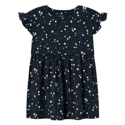Abbildung von Name it Regular FIT Jerseykleid für Kinder, Größe: 122, Dark sapphire