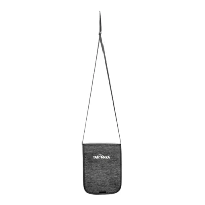 Abbildung von Tatonka Brustbeutel Hang Loose Geldbeutel zum Umhängen mit DREI Reißverschlussfächern, Steckfächer für Kreditkarten und Sichtfenster Passend EU Reisepässe 14 x 19 1 cm Off Black