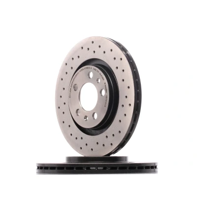 Abbildung von BREMBO XTRA LINE 09.7012.1X Bremsscheibe 280 22 5 gelocht/innenbel. beschichtet hochgekohlt mit Schrauben VOLKSWAGEN: Bora Variant, New Beetle Cabrio