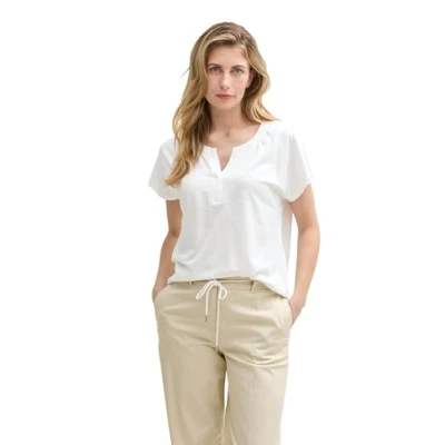 Abbildung von TOM TAILOR Damen 1047067 T Shirt, 10315 Whisper White, L