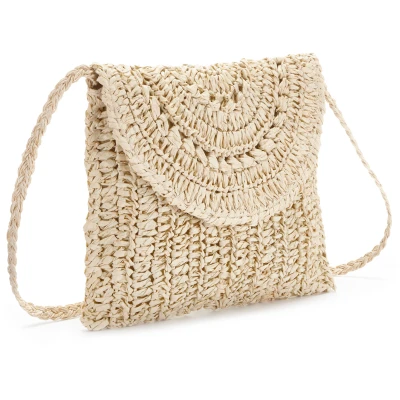 Abbildung von Vivance Umhängetasche &quot;Minibag&quot;, Strandtasche, Schultertasche, Handtasche in modischer Bast Optik